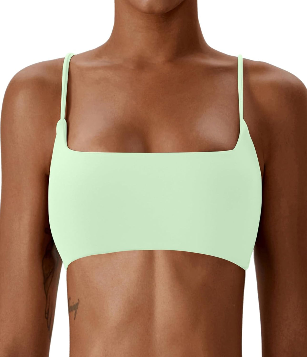 Women's Sports Bras Wirefree Racerback Workout Bras Sexy Thin Straps Yoga Sport Bras with Removable Pads