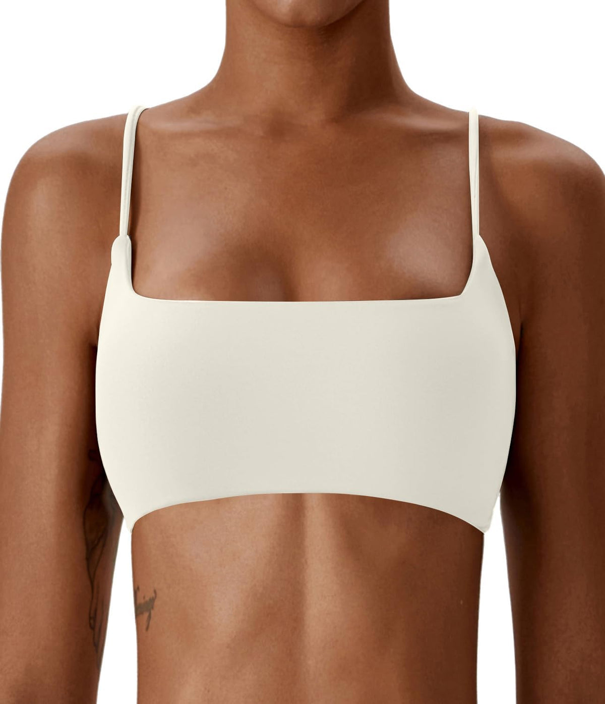 Women's Sports Bras Wirefree Racerback Workout Bras Sexy Thin Straps Yoga Sport Bras with Removable Pads