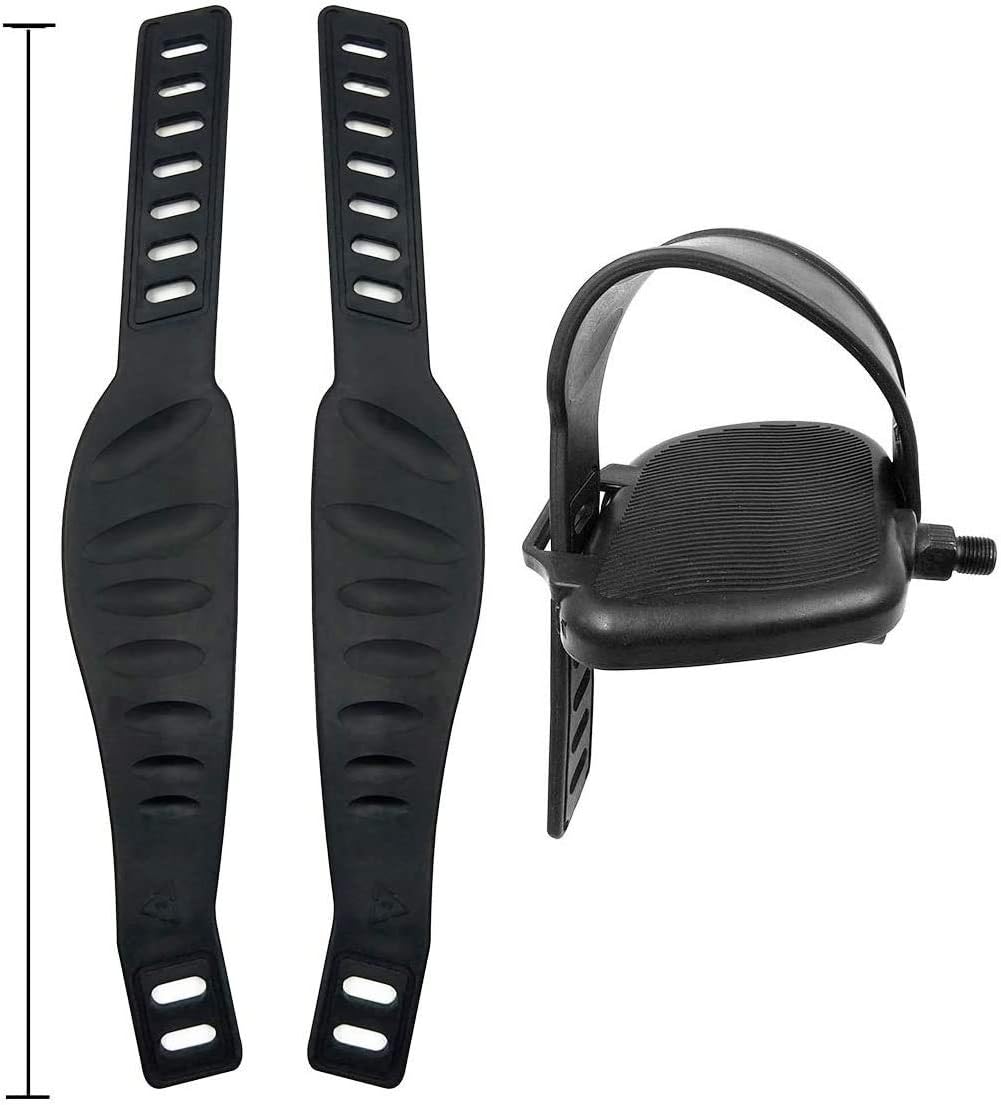 A Pair Exercise Bike Pedal Straps and Widened Straps for Exercise Bike Bicycle Cycle Home or Gym