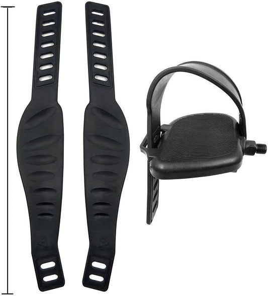 A Pair Exercise Bike Pedal Straps and Widened Straps for Exercise Bike Bicycle Cycle Home or Gym