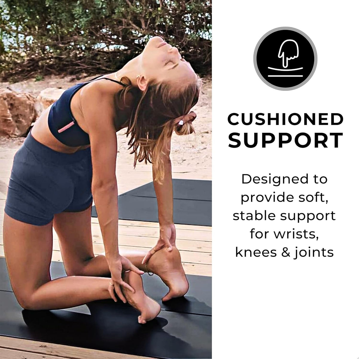 Ultra Grip Pro Yoga Mat – Extreme Non-Slip Grip for Dry & Sweaty Practice, Alignment Lines, Cushioned Support, Extra Wide 72 x 26 in, for Yoga, Pilates & Hot Yoga