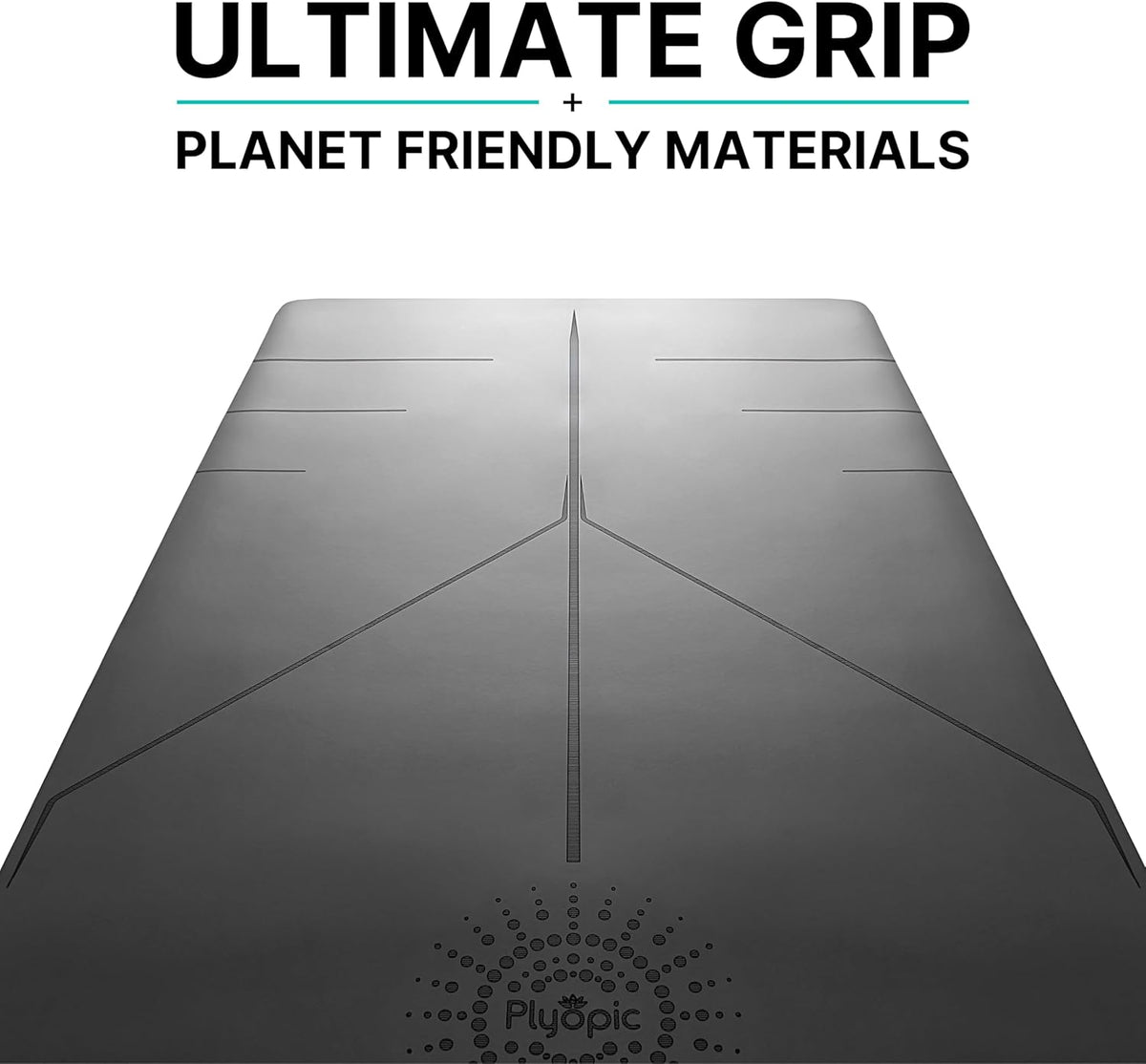 Ultra Grip Pro Yoga Mat – Extreme Non-Slip Grip for Dry & Sweaty Practice, Alignment Lines, Cushioned Support, Extra Wide 72 x 26 in, for Yoga, Pilates & Hot Yoga