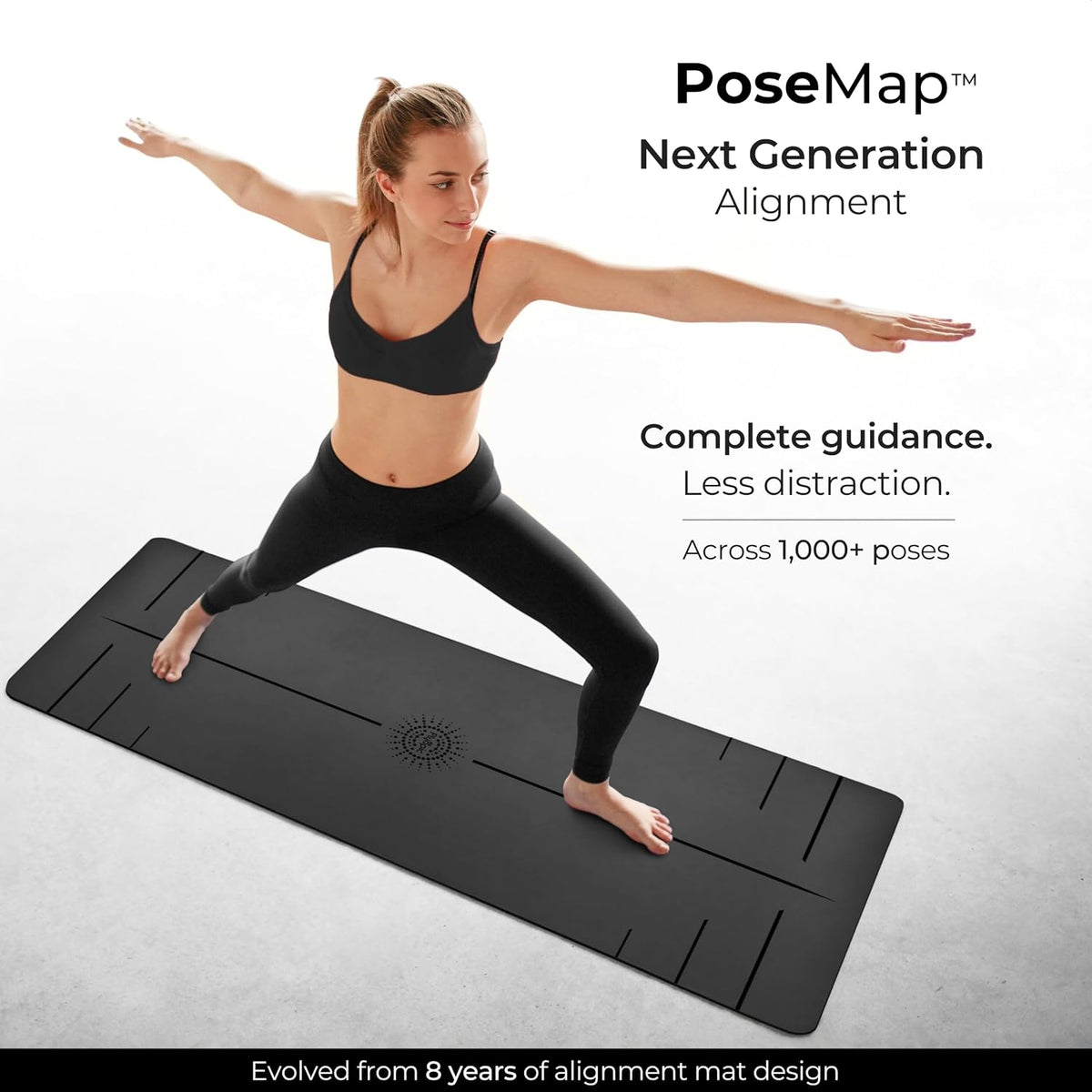 Ultra Grip Pro Yoga Mat – Extreme Non-Slip Grip for Dry & Sweaty Practice, Alignment Lines, Cushioned Support, Extra Wide 72 x 26 in, for Yoga, Pilates & Hot Yoga