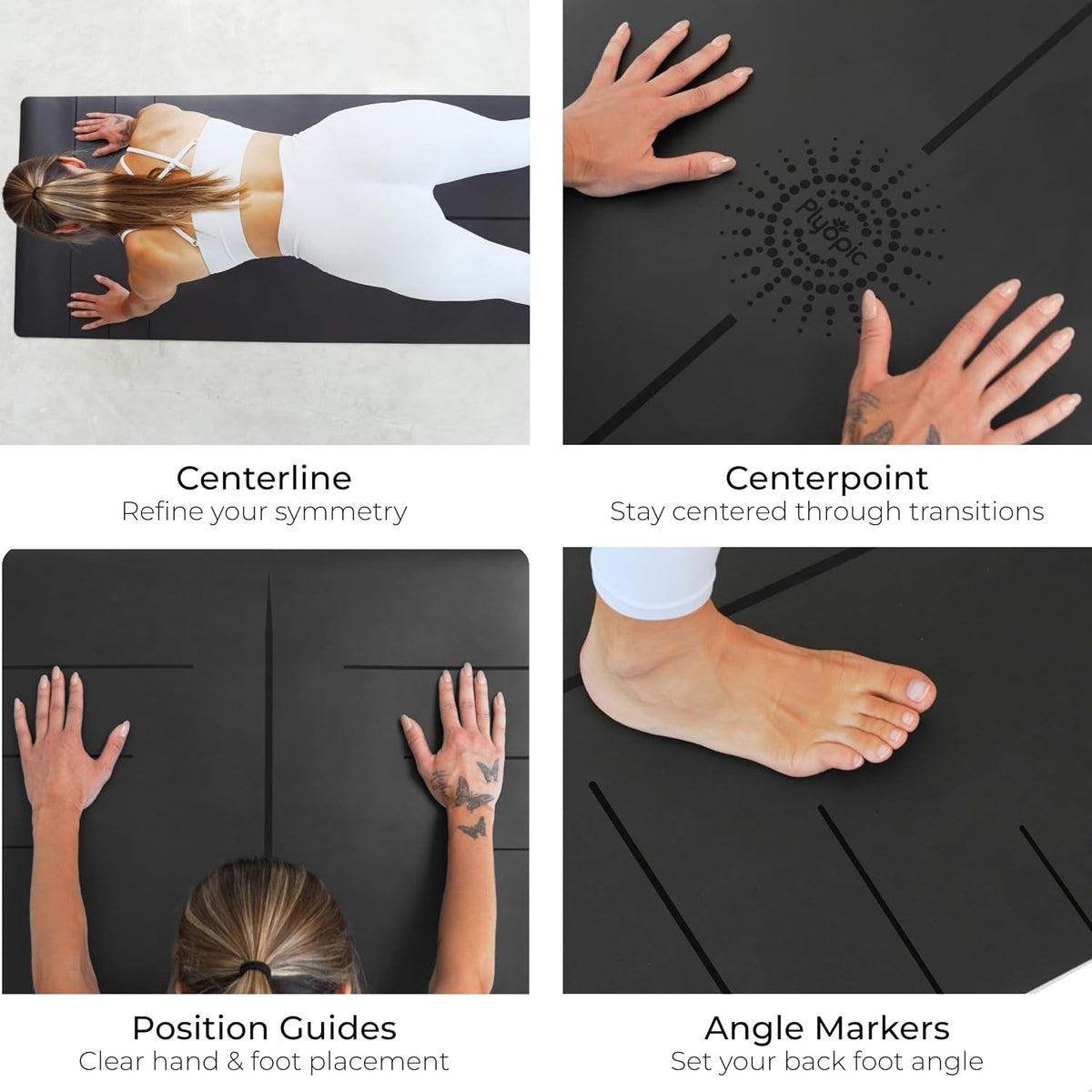 Ultra Grip Pro Yoga Mat – Extreme Non-Slip Grip for Dry & Sweaty Practice, Alignment Lines, Cushioned Support, Extra Wide 72 x 26 in, for Yoga, Pilates & Hot Yoga