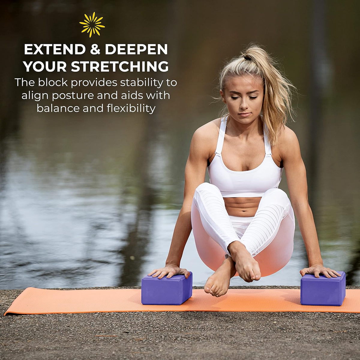 Bulk 4 in Foam Yoga Blocks, 10 Pack