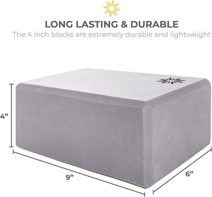 Bulk 4 in Foam Yoga Blocks, 10 Pack