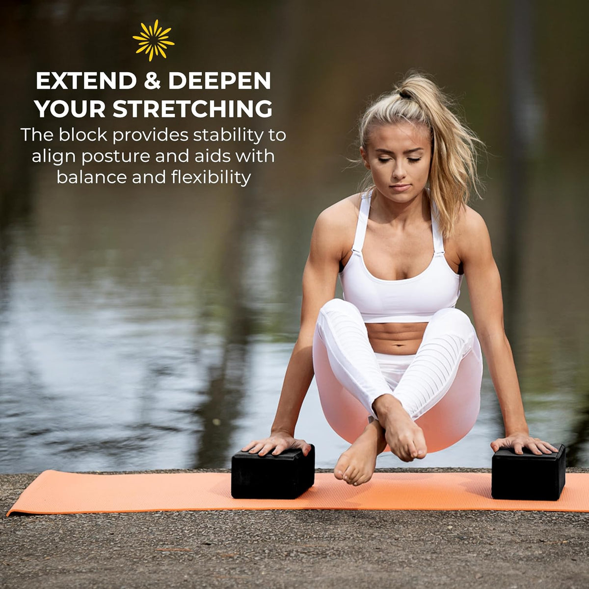 Bulk 4 in Foam Yoga Blocks, 10 Pack