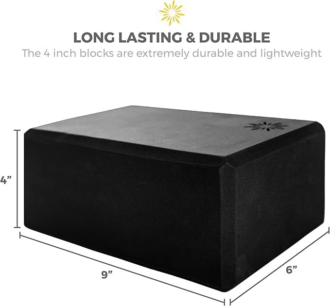 Bulk 4 in Foam Yoga Blocks, 10 Pack