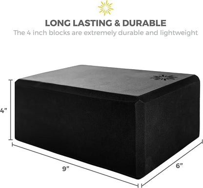 Bulk 4 in Foam Yoga Blocks, 10 Pack