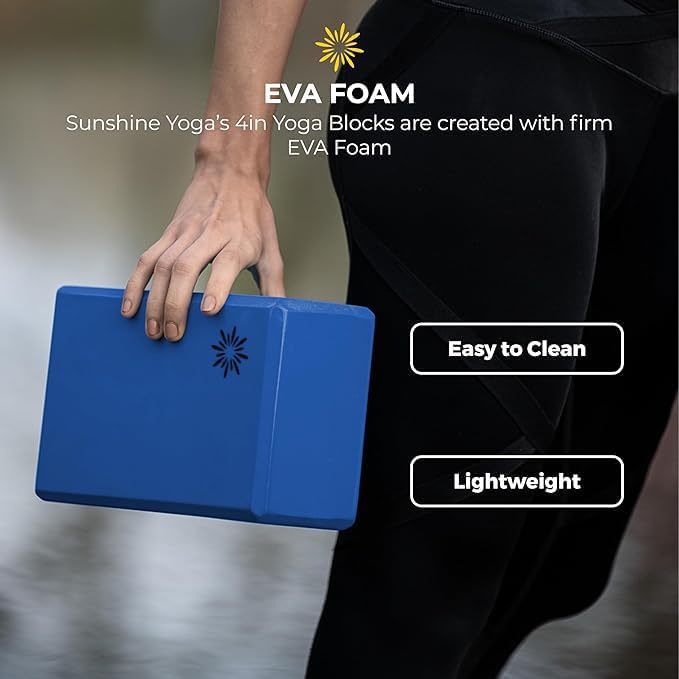 Bulk 4 in Foam Yoga Blocks, 10 Pack