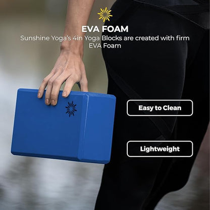 Bulk 4 in Foam Yoga Blocks, 10 Pack