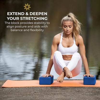 Bulk 4 in Foam Yoga Blocks, 10 Pack