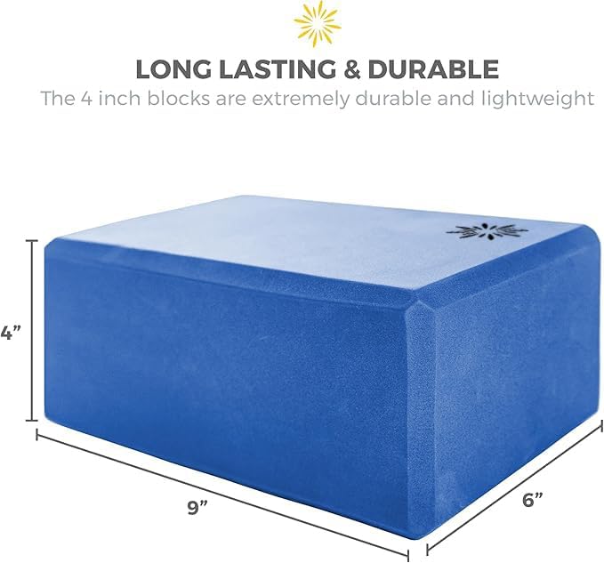 Bulk 4 in Foam Yoga Blocks, 10 Pack
