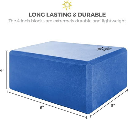 Bulk 4 in Foam Yoga Blocks, 10 Pack