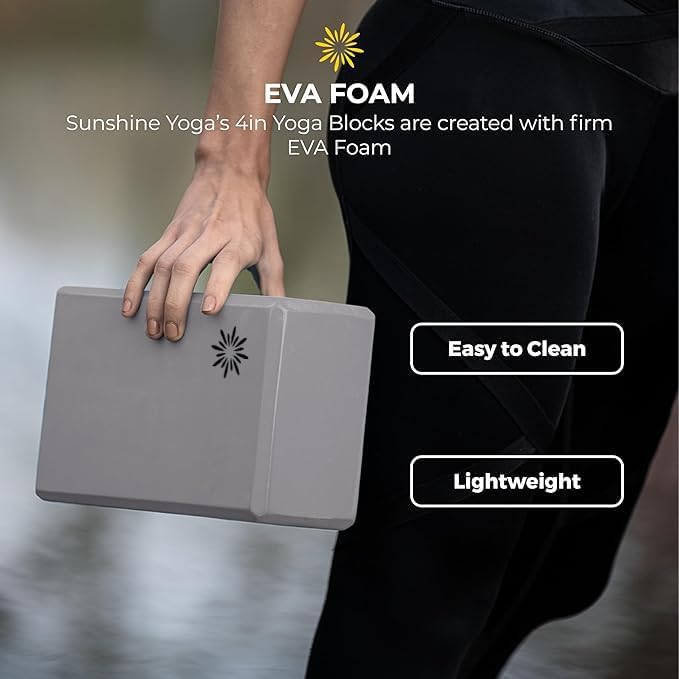 Bulk 4 in Foam Yoga Blocks, 10 Pack