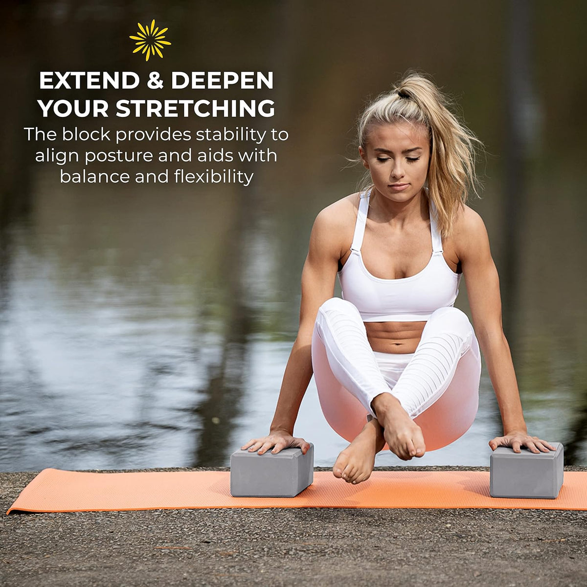 Bulk 4 in Foam Yoga Blocks, 10 Pack