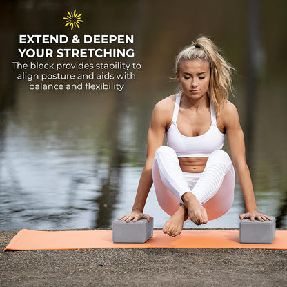 Bulk 4 in Foam Yoga Blocks, 10 Pack