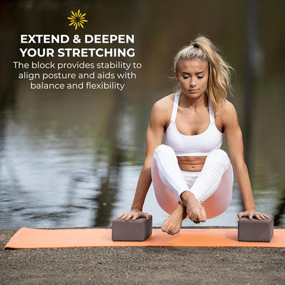 Bulk 4 in Foam Yoga Blocks, 10 Pack