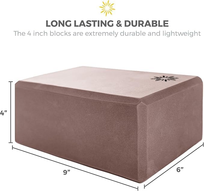 Bulk 4 in Foam Yoga Blocks, 10 Pack