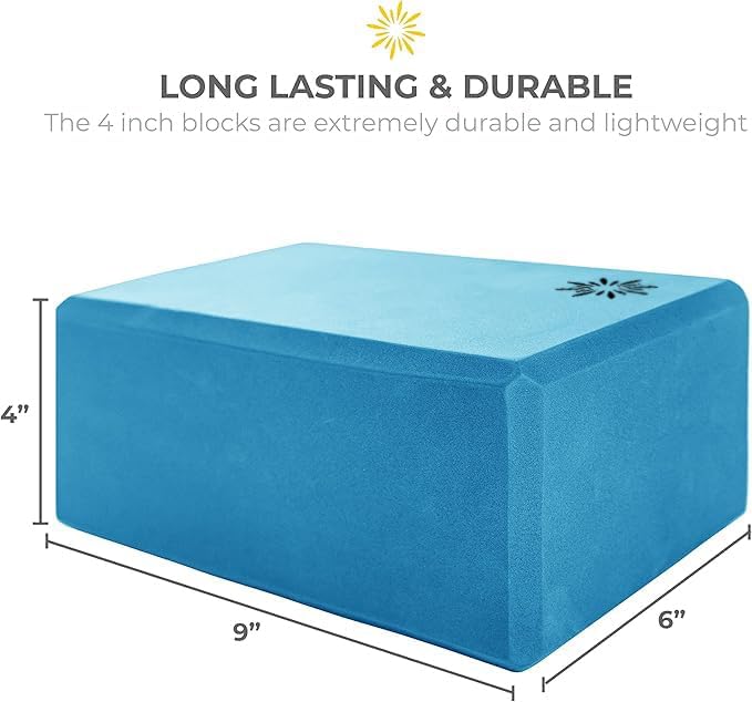 Bulk 4 in Foam Yoga Blocks, 10 Pack