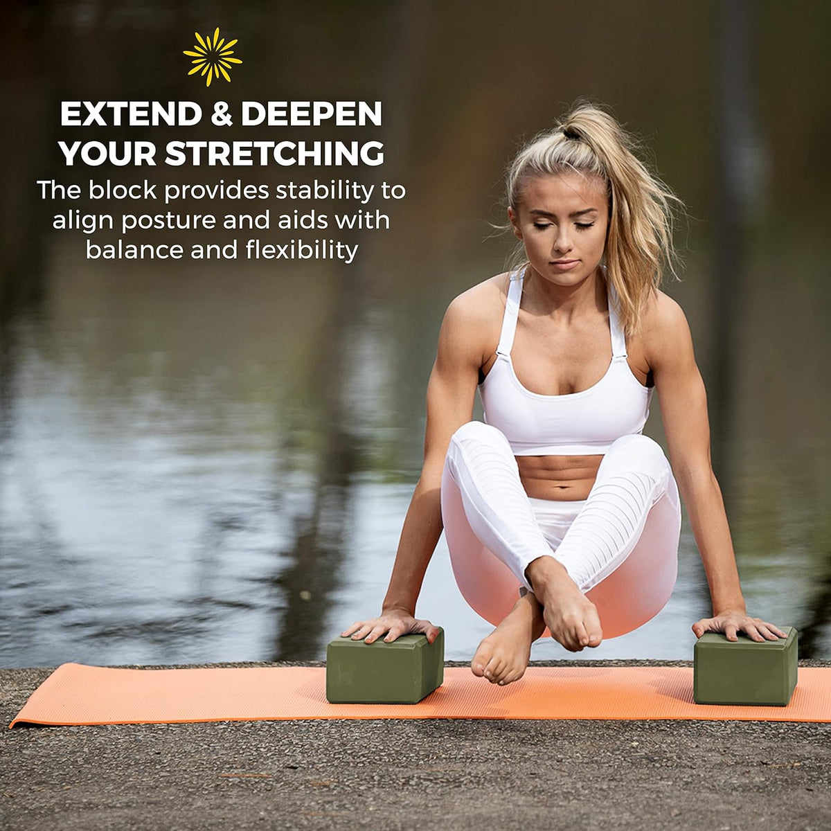 Bulk 4 in Foam Yoga Blocks, 10 Pack