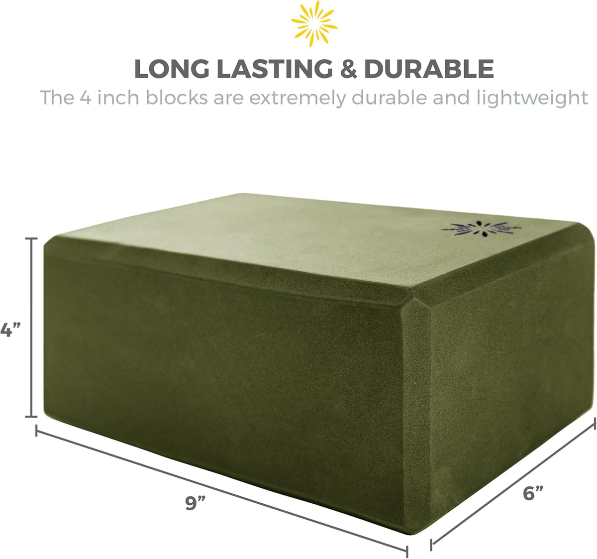 Bulk 4 in Foam Yoga Blocks, 10 Pack