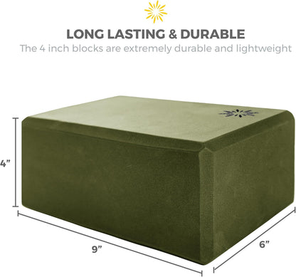 Bulk 4 in Foam Yoga Blocks, 10 Pack