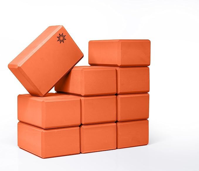 Bulk 4 in Foam Yoga Blocks, 10 Pack