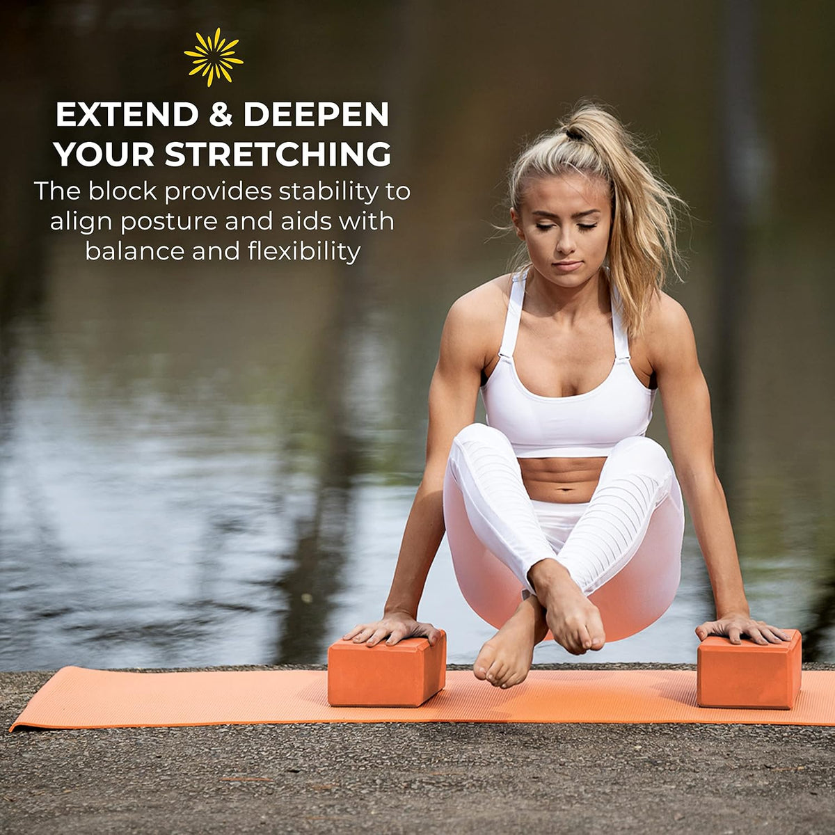 Bulk 4 in Foam Yoga Blocks, 10 Pack
