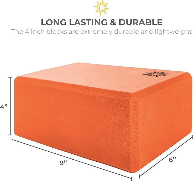 Bulk 4 in Foam Yoga Blocks, 10 Pack