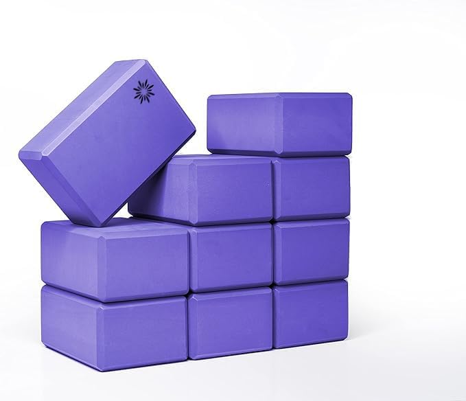 Bulk 4 in Foam Yoga Blocks, 10 Pack