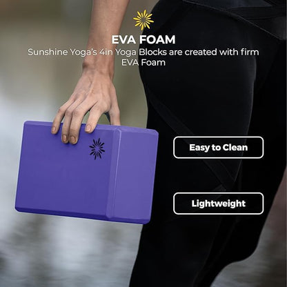 Bulk 4 in Foam Yoga Blocks, 10 Pack