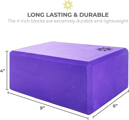 Bulk 4 in Foam Yoga Blocks, 10 Pack