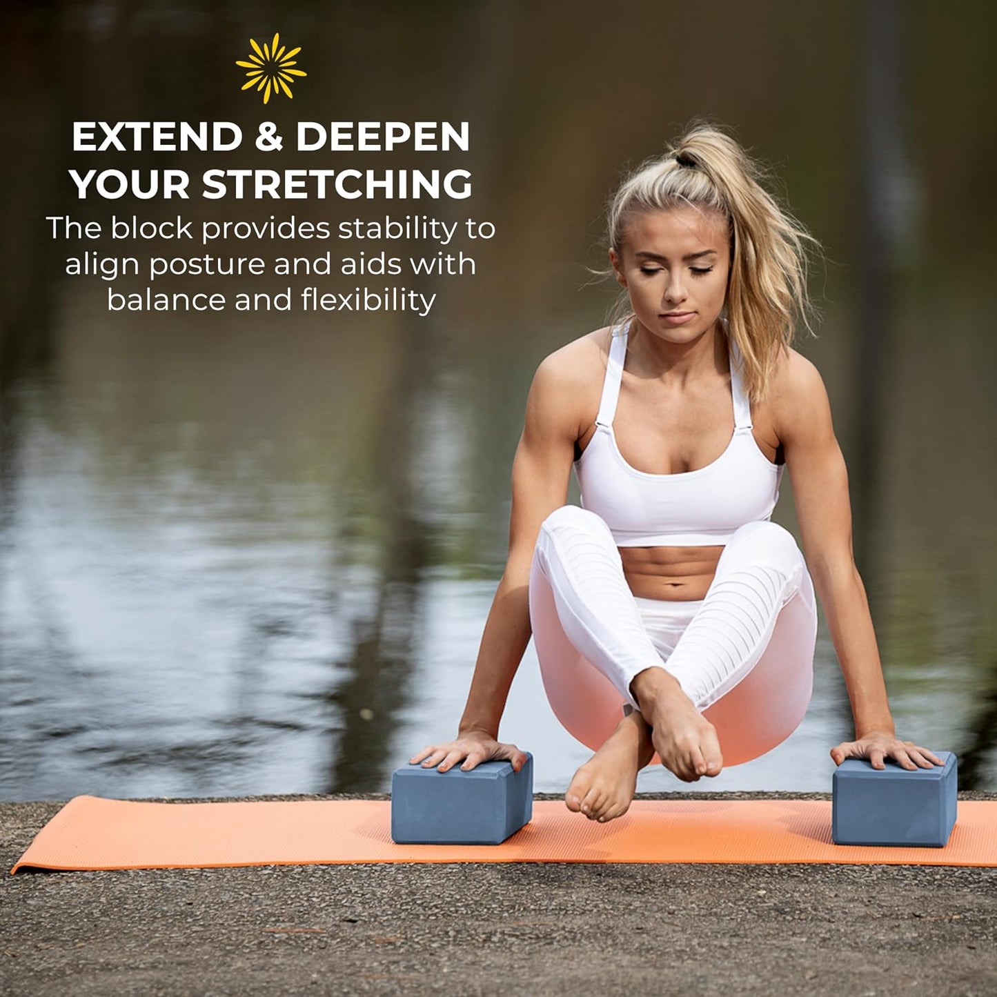 Bulk 4 in Foam Yoga Blocks, 10 Pack
