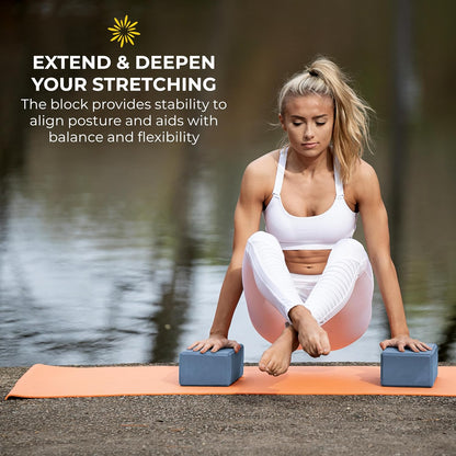 Bulk 4 in Foam Yoga Blocks, 10 Pack