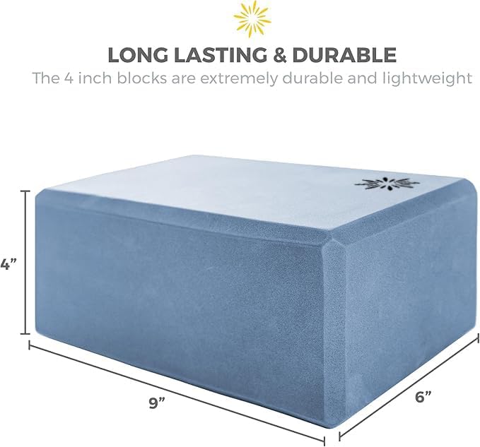 Bulk 4 in Foam Yoga Blocks, 10 Pack