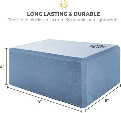 Bulk 4 in Foam Yoga Blocks, 10 Pack