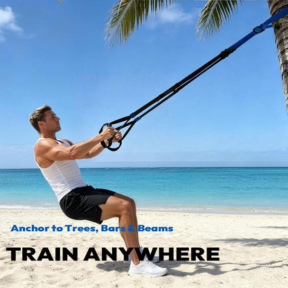 Suspension Straps with Built-in Door Anchor, 700 lb Capacity