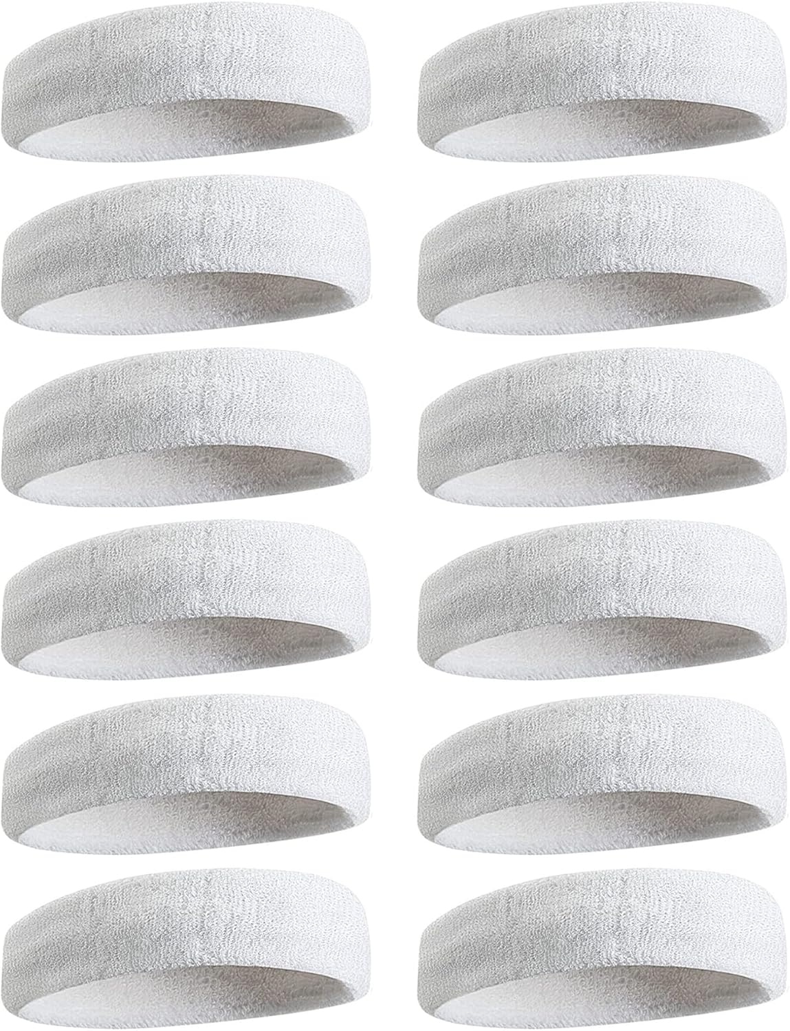 Sweatbands Sports Headband for Men & Women, Moisture Wicking Hairband Athletic Towel Headbands Cotton Head Sweat Bands for Running, Cycling, Yoga, Spa