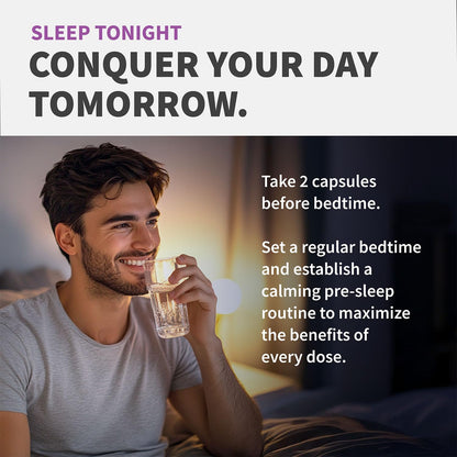12-in-1 Melatonin 5mg Sleep Capsules with Magnesium, 90ct