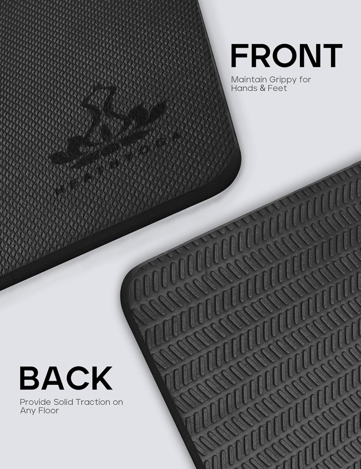 Yoga Knee Pads Cushion Non-Slip Yoga Mat Thick Yoga Accessories for Women Workout Pilates Kneeling Pads for Working out Exercise 26"x10"x0.5"