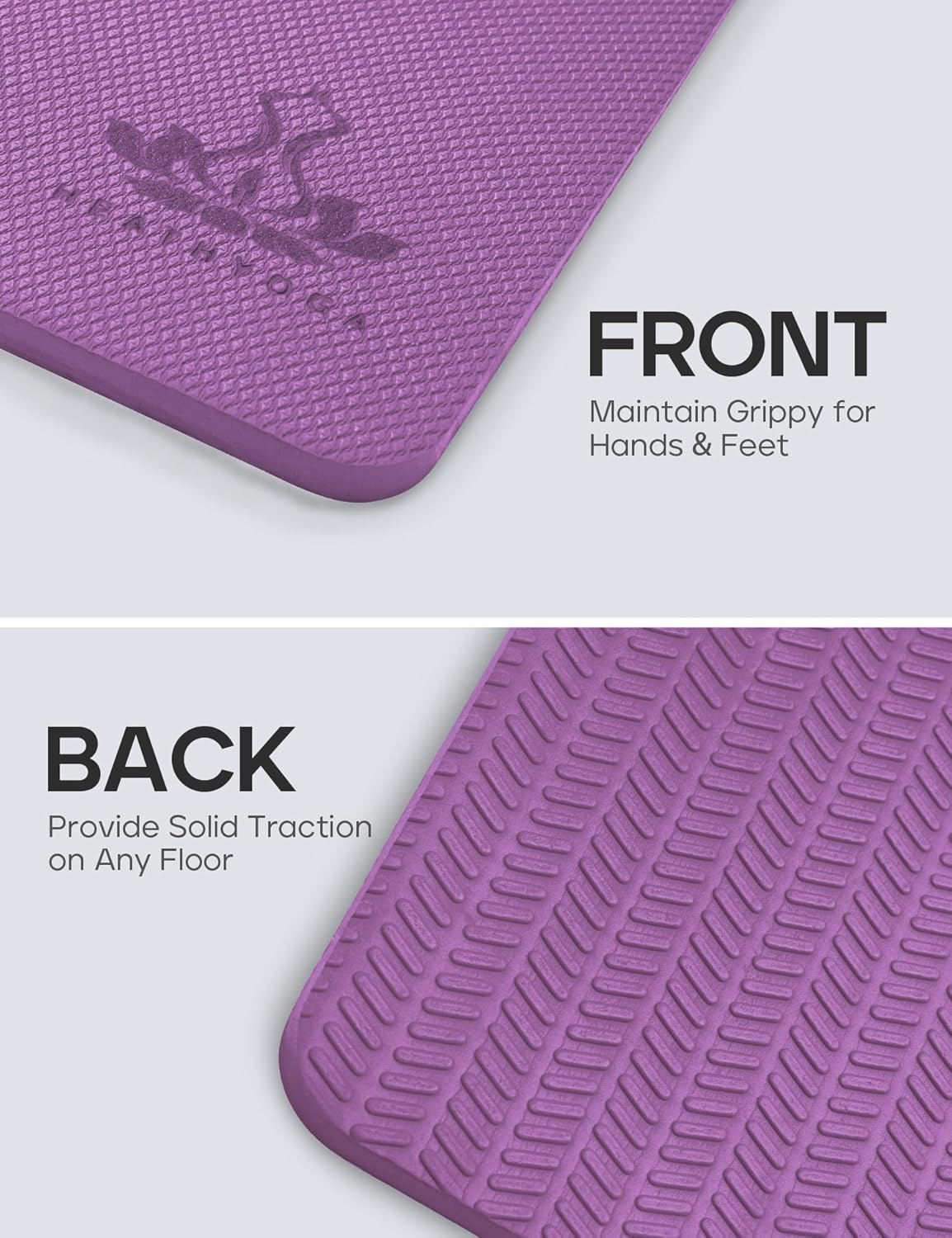 Yoga Knee Pads Cushion Non-Slip Yoga Mat Thick Yoga Accessories for Women Workout Pilates Kneeling Pads for Working out Exercise 26"x10"x0.5"