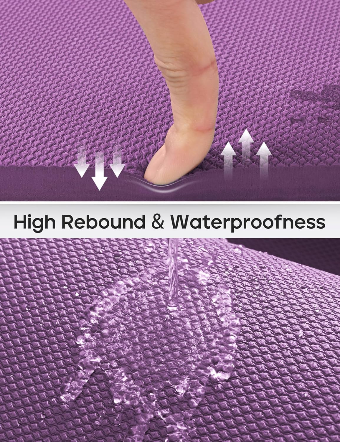 Yoga Knee Pads Cushion Non-Slip Yoga Mat Thick Yoga Accessories for Women Workout Pilates Kneeling Pads for Working out Exercise 26"x10"x0.5"