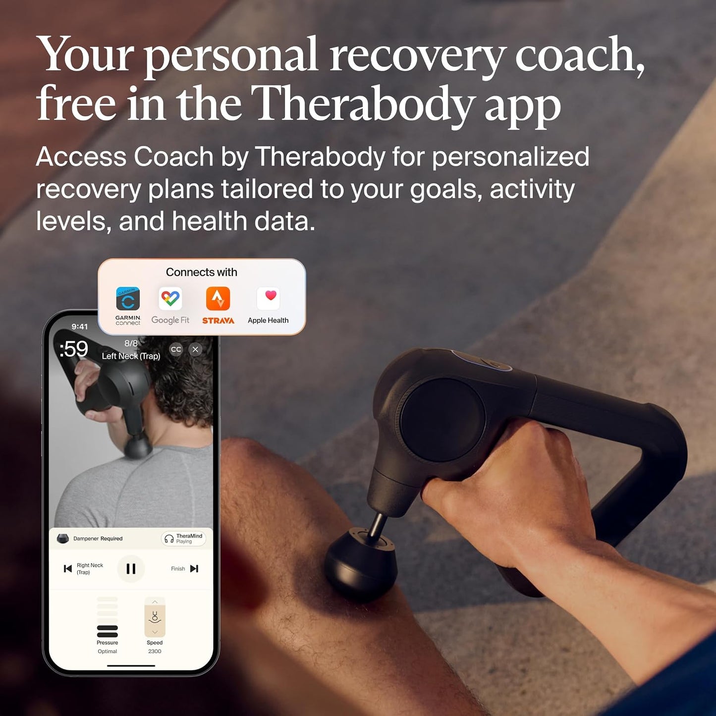 Therabody Prime 6th Gen Deep Tissue Massage Gun | Black