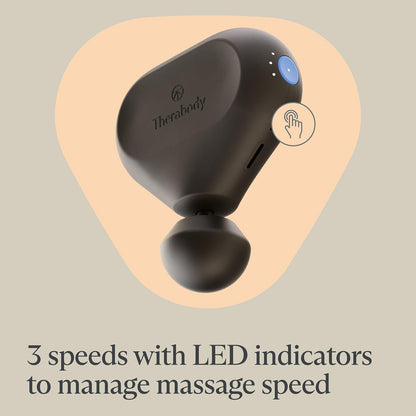 Therabody Mini 3rd Gen Massage Gun | Travel Essential, Black