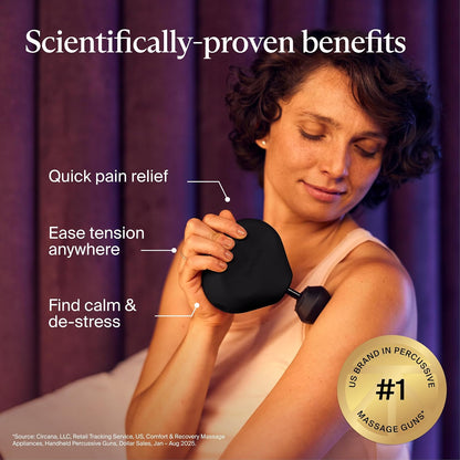 Therabody Mini 3rd Gen Massage Gun | Travel Essential, Black