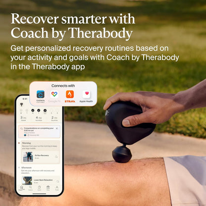 Therabody Mini 3rd Gen Massage Gun | Travel Essential, Black