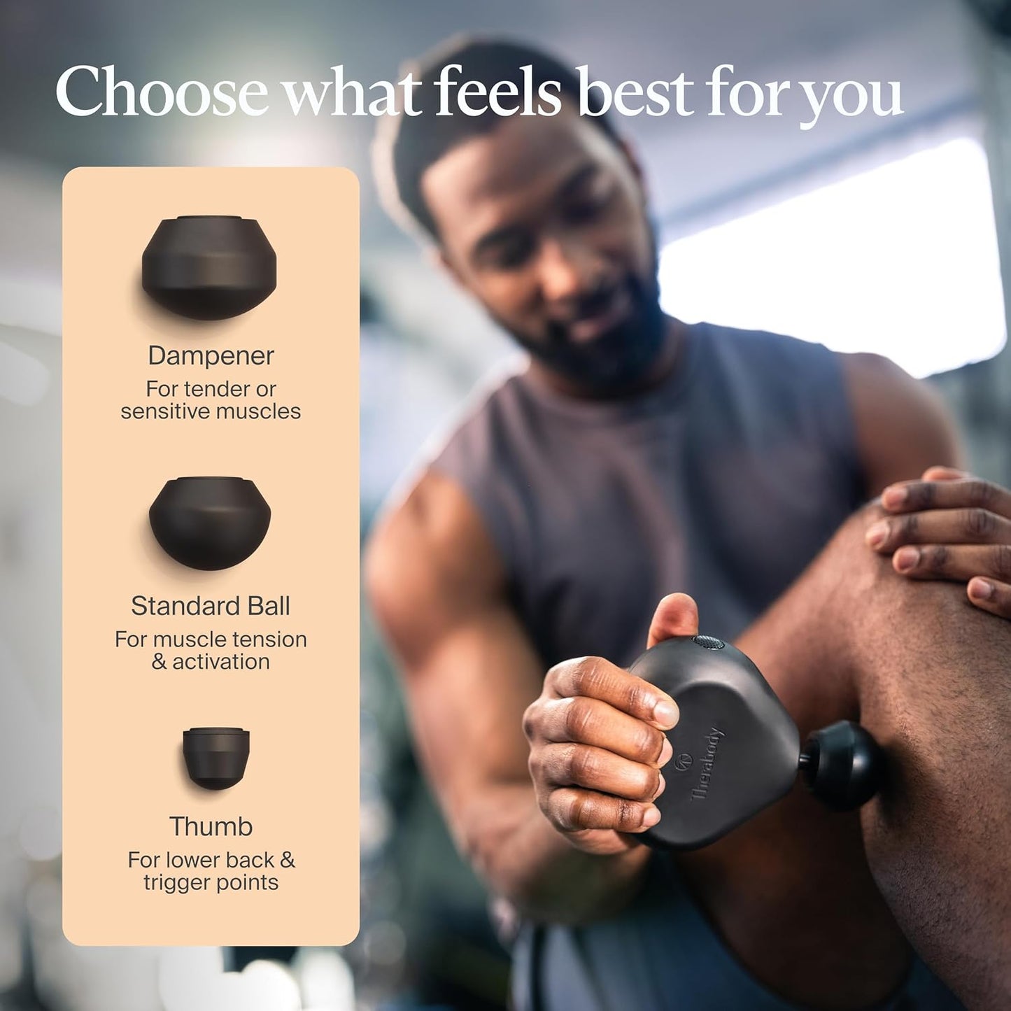 Therabody Mini 3rd Gen Massage Gun | Travel Essential, Black