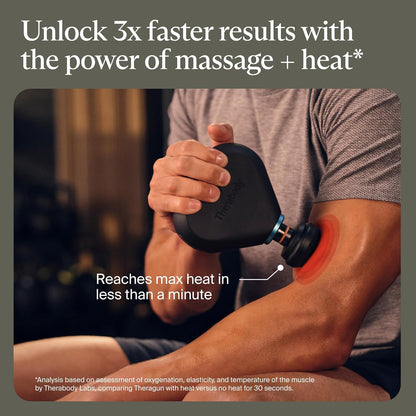 Therabody Mini 3rd Gen Massage Gun | Travel Essential, Black