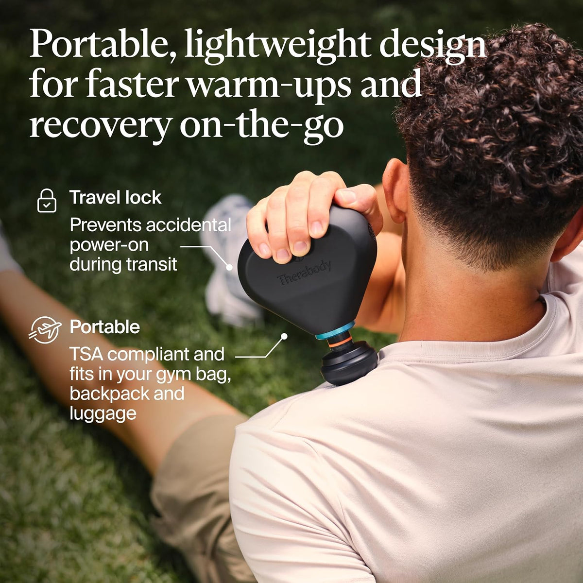 Therabody Mini 3rd Gen Massage Gun | Travel Essential, Black